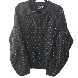 Vintage Allen‎ Wah Pullover Sweater Wool Knit Color Accents Men’s Size Large